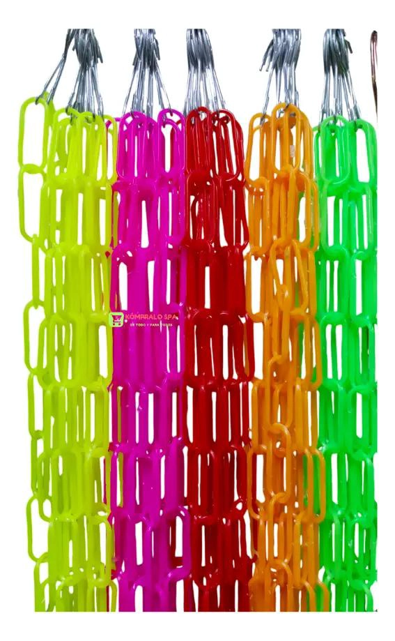 PACK DE 10 CADENAS PLASTICAS PARA COLGAR ROPA Y UTENSILIOS - 1
