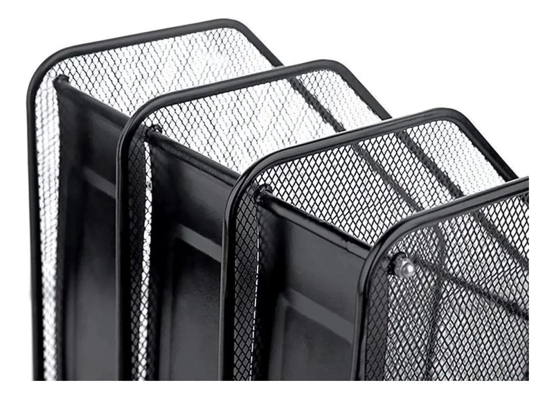 ORGANIZADOR METALICO PARA ESCRITORIO CON 3 NIVELES PARA LIBROS Y REVISTAS - 5