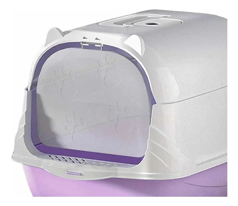 ARENERO CERRADO PARA GATOS TAMAÑO EXTRA GRANDE CON TAPA Y PUERTA - 3