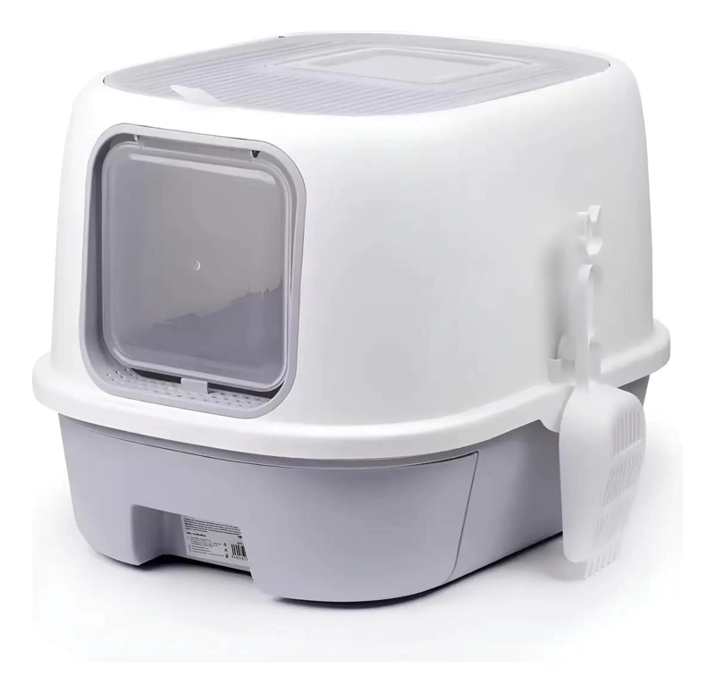ARENERO CERRADO PARA GATOS TAMAÑO XL CON SISTEMA SANITARIO - 1