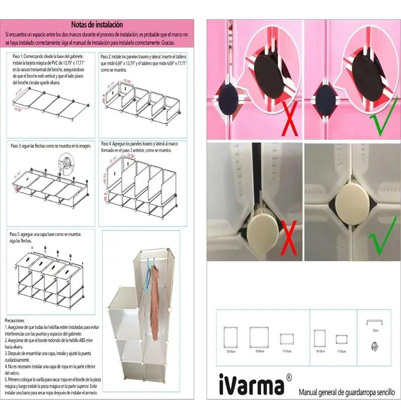 CAJA ORGANIZADORA PARA ROPA CON ESTANTE PARA COLGAR EN CLOSET - 3