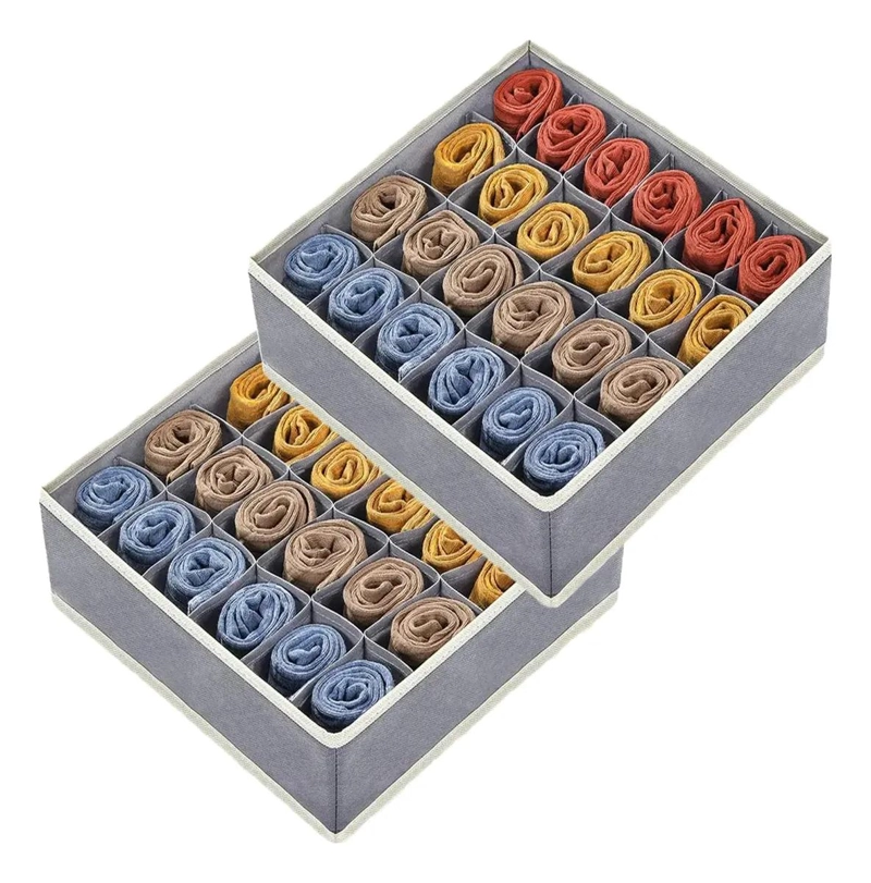 ORGANIZADOR PLEGABLE PARA CAJON CON 24 CELDAS PARA ROPA INTERIOR Y ACCESORIOS - 1