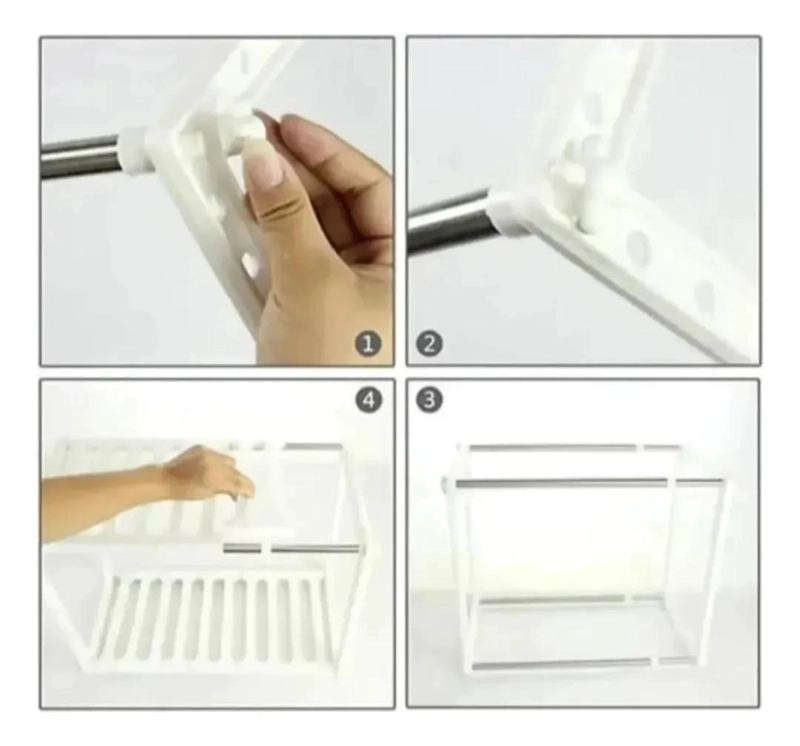 ORGANIZADOR DE OLLAS ARMABLE PARA DEBAJO DEL FREGADERO CON DISEÑO EFICIENTE - 3