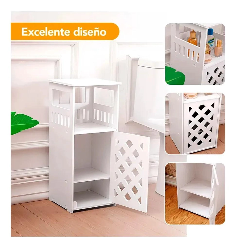 ORGANIZADOR CON 2 REPISAS PARA BAÑO Y DORMITORIO RESISTENTE Y FUNCIONAL - 2