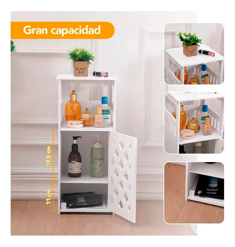 ORGANIZADOR CON 2 REPISAS PARA BAÑO Y DORMITORIO RESISTENTE Y FUNCIONAL - 3