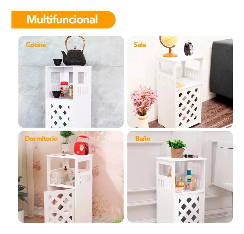 ORGANIZADOR CON 2 REPISAS PARA BAÑO Y DORMITORIO RESISTENTE Y FUNCIONAL - 4