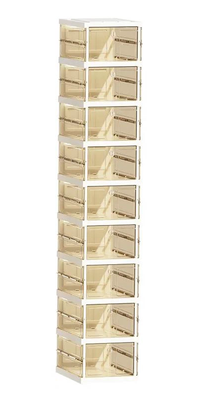 ZAPATERA PLEGABLE CON 9 NIVELES TRANSPARENTES Y ESTRUCTURA FIRME - 4