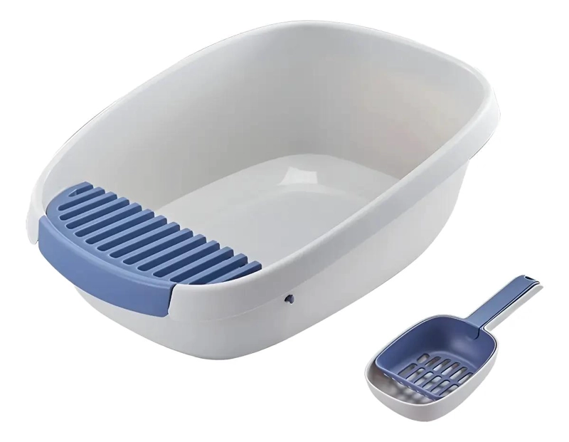 ARENERO SEMI CERRADO PARA GATOS CON BANDEJA SANITARIA GRANDE Y DISEÑO PRACTICO - 1
