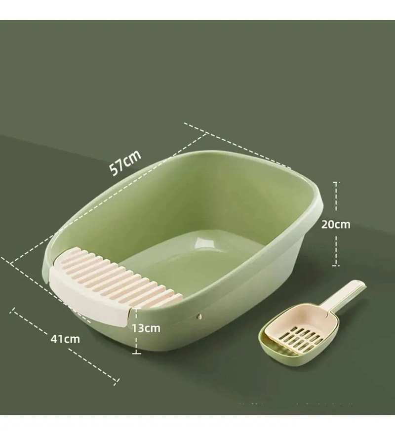 ARENERO SEMI CERRADO PARA GATOS CON BANDEJA SANITARIA GRANDE Y DISEÑO PRACTICO - 3