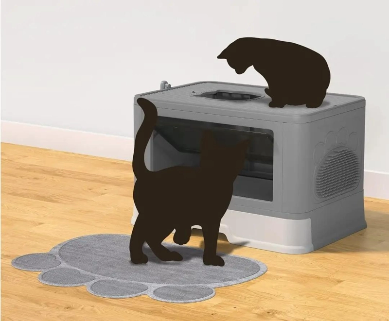 ARENERO PARA GATOS CON BANDEJA GRANDE Y DISEÑO COMODO - 4