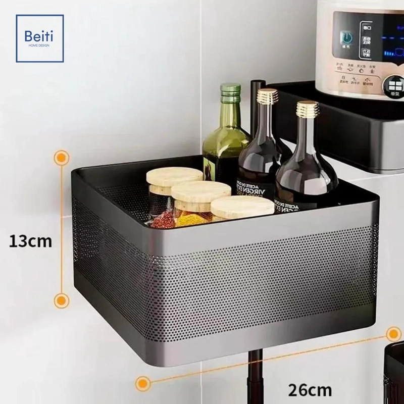ESTANTE ORGANIZADOR GIRATORIO DE METAL CON 5 NIVELES PARA FRUTAS Y VERDURAS - 5