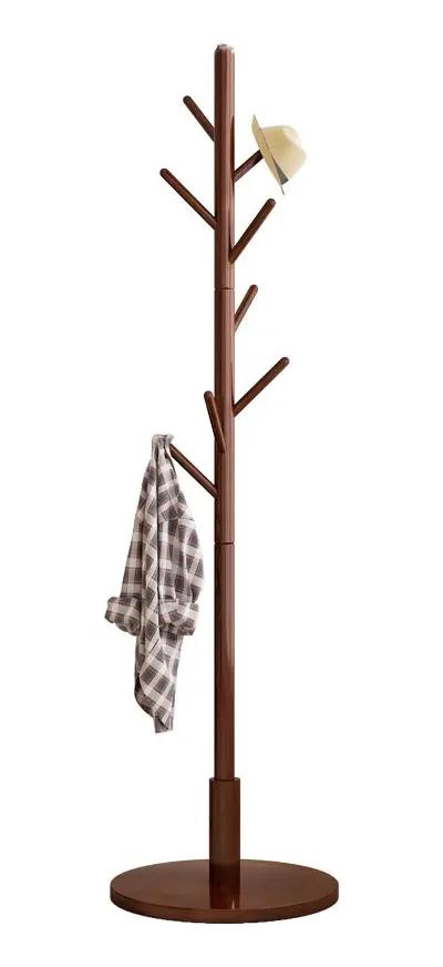 PERCHERO DE PIE ORGANIZADOR DE MADERA CON SOPORTE RESISTENTE 37X170 CM - 1