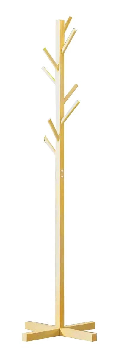 PERCHERO DE PIE ORGANIZADOR DE BAMBU CON SOPORTE RESISTENTE DE 153 CM - 4