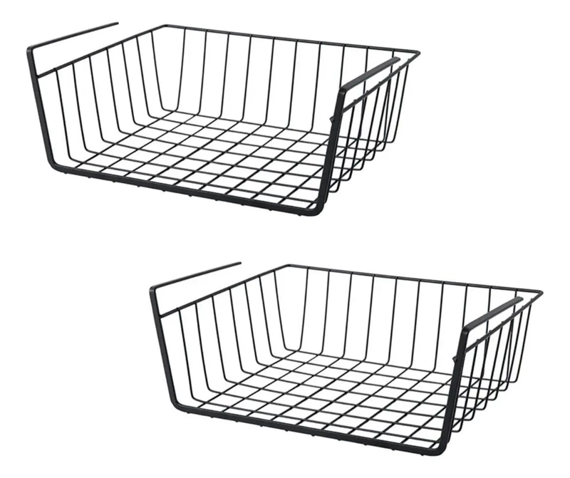 ORGANIZADOR DE REPISA PARA COCINA Y HOGAR CON CESTA DE ALMACENAMIENTO - 1