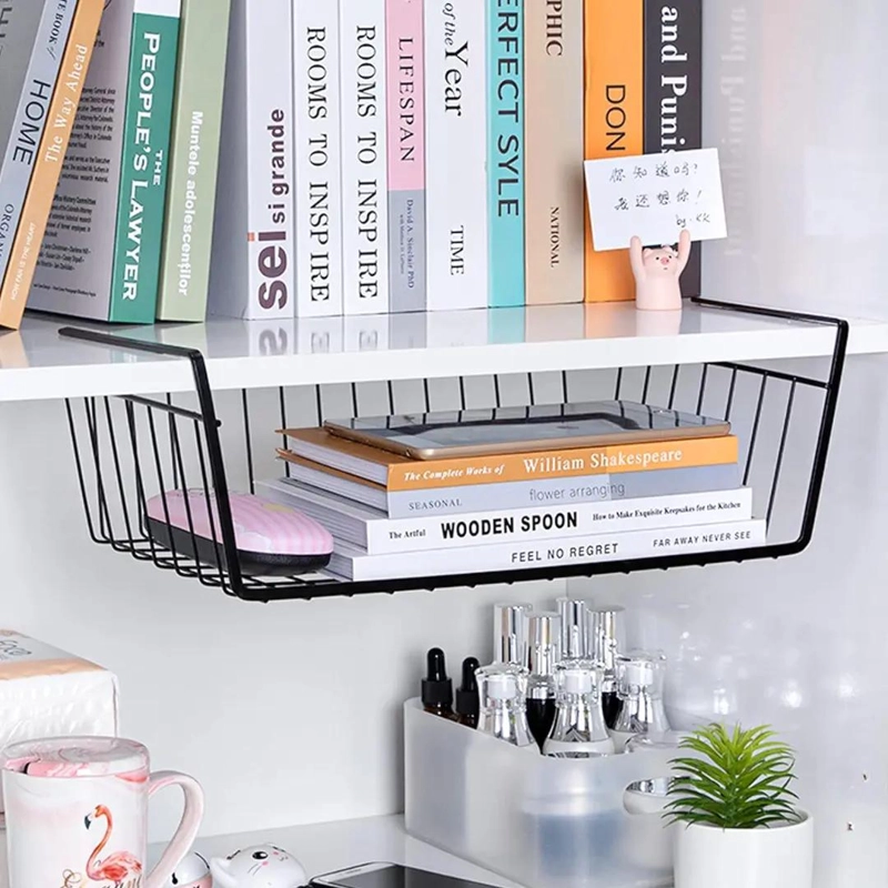 ORGANIZADOR DE REPISA PARA COCINA Y HOGAR CON CESTA DE ALMACENAMIENTO - 2
