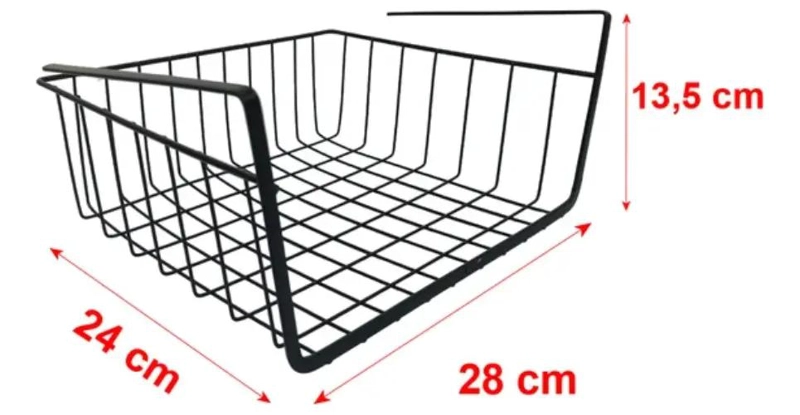 ORGANIZADOR DE REPISA PARA COCINA Y HOGAR CON CESTA DE ALMACENAMIENTO - 3