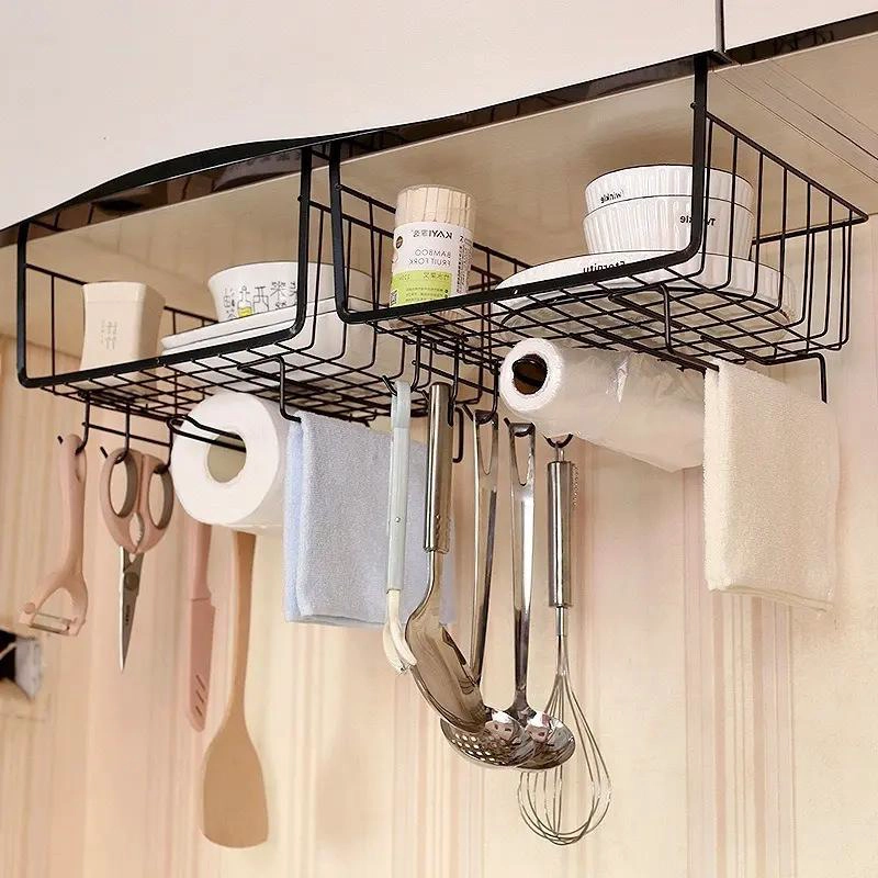 CESTA ORGANIZADORA COLGANTE MULTIUSO PARA ESTANTERIA - 3