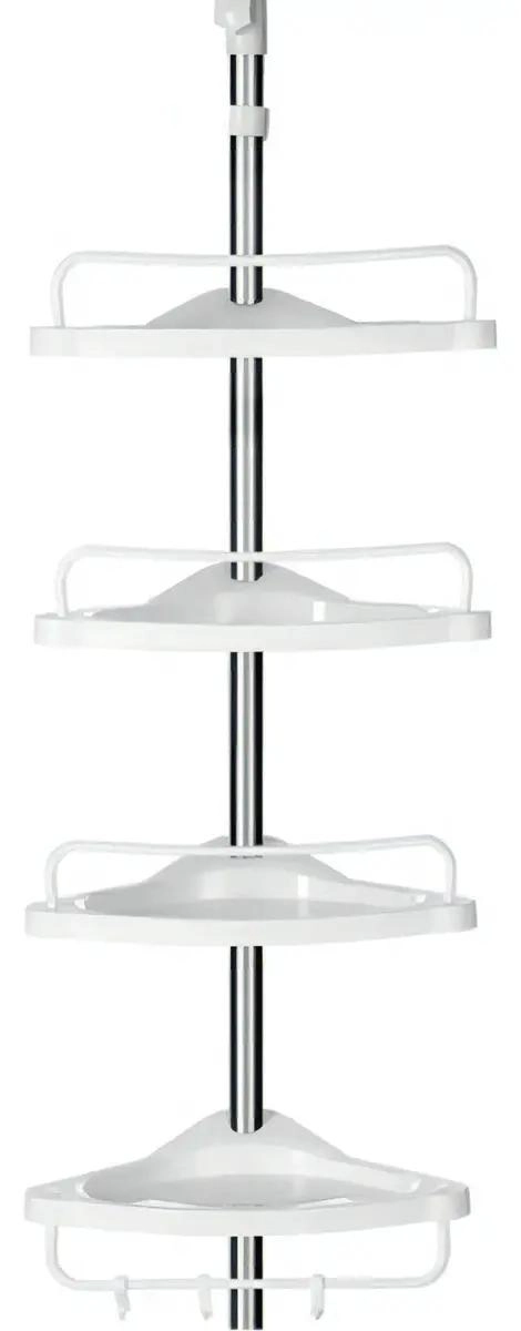 ORGANIZADOR ESQUINERO PARA BAÑO CON 4 PISOS AJUSTABLES Y MULTIUSO - 5