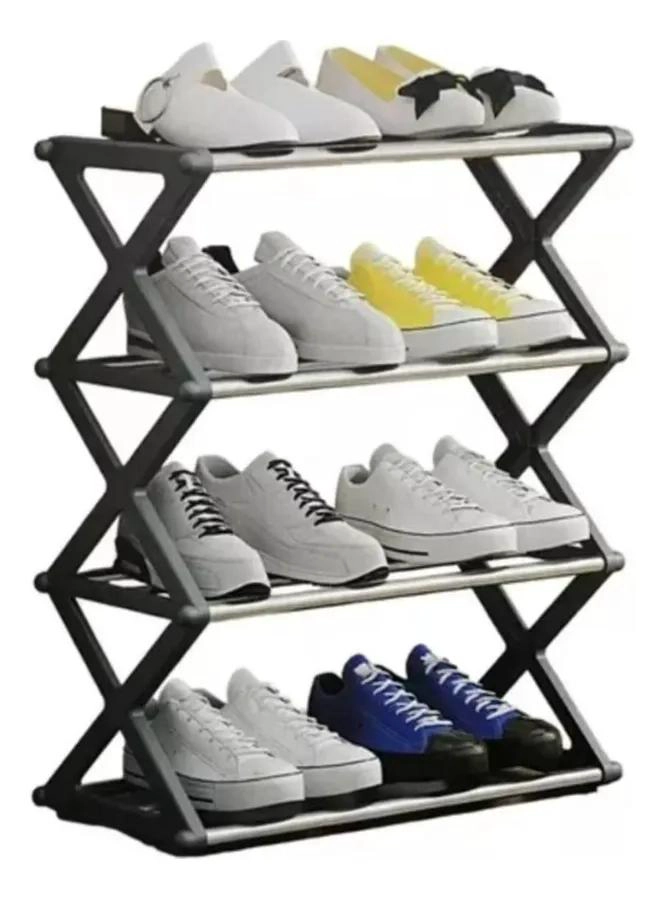 ORGANIZADORA PLEGABLE PARA ZAPATILLAS CON 4 NIVELES Y CAPACIDAD PARA 8 PARES - 1