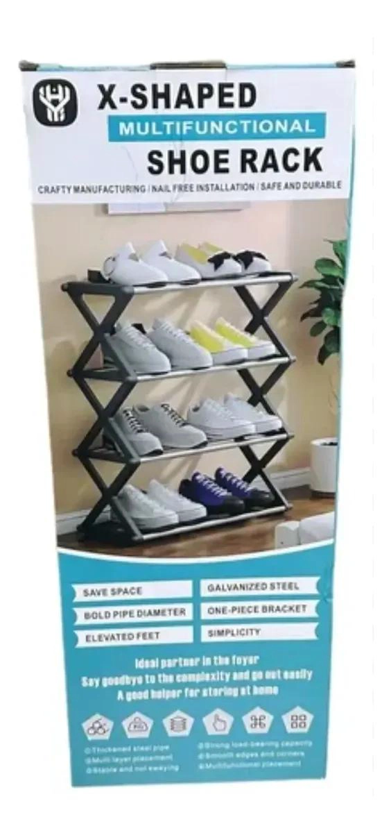 ORGANIZADORA PLEGABLE PARA ZAPATILLAS CON 4 NIVELES Y CAPACIDAD PARA 8 PARES - 5
