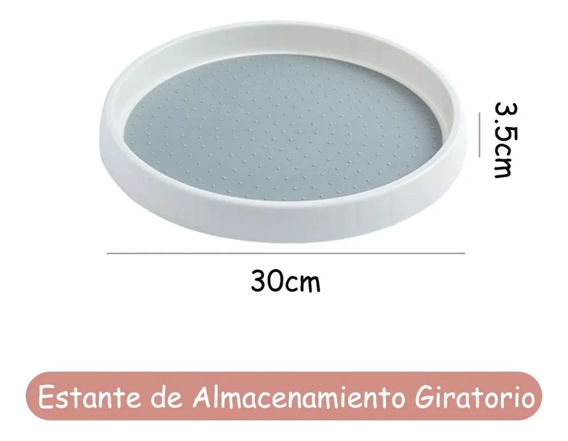 BANDEJA GIRATORIA ORGANIZADORA MULTIFUNCIONAL PARA ESPECIEROS DE 30 CM - 2