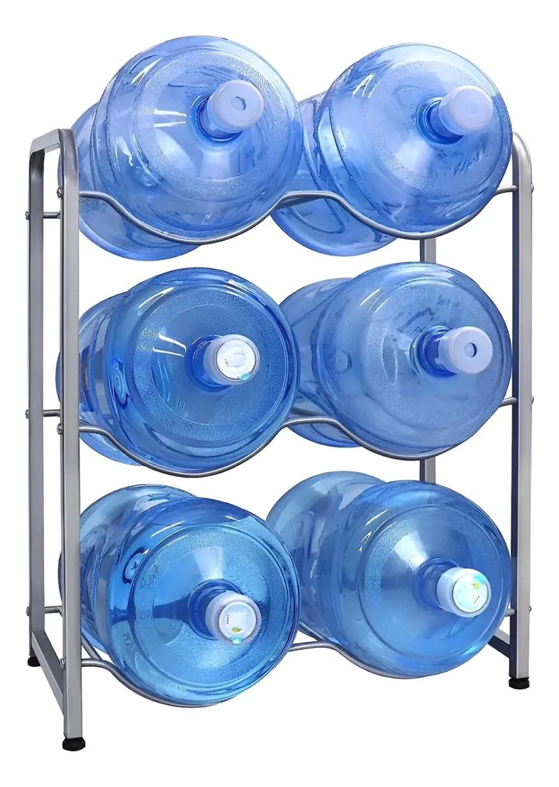 ESTANTE ORGANIZADOR PARA 6 BOTELLONES DE AGUA DE 20 LITROS - 1