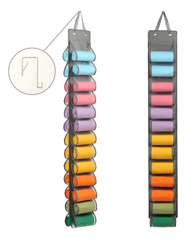 ORGANIZADOR COLGANTE DE NAILON PLEGABLE PARA ROPA CON MULTIPLES COMPARTIMENTOS - 1