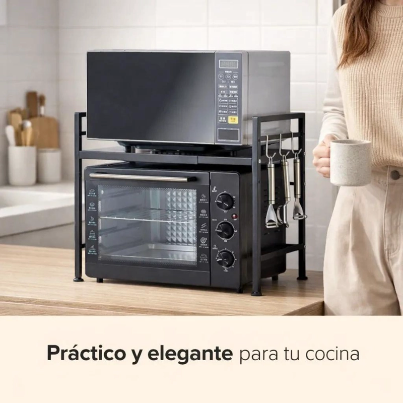 ESTANTE ORGANIZADOR MULTIUSO AJUSTABLE PARA OFICINA Y HOGAR - 2