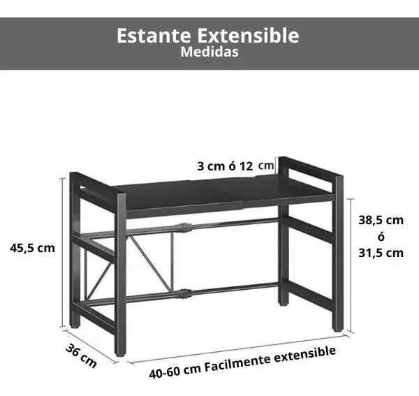 ESTANTE ORGANIZADOR MULTIUSO AJUSTABLE PARA OFICINA Y HOGAR - 3