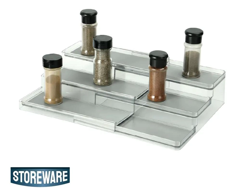 ORGANIZADOR EXTENSIBLE DE 3 NIVELES EN COLOR BLANCO PARA ALMACENAMIENTO - 2