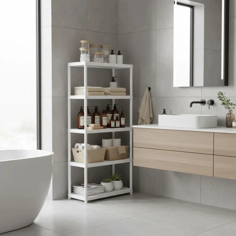 ESTANTE ORGANIZADOR MULTIFUNCIONAL DE 5 NIVELES PARA BAÑO Y COCINA - 4