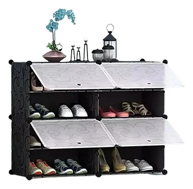 ORGANIZADOR DE ZAPATOS ESTRECHO DE 2 NIVELES PARA ESPACIOS REDUCIDOS - 1