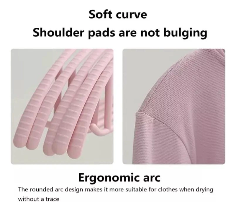 SET DE 20 COLGADORES ERGONOMICOS ANTIDESLIZANTES PARA ROPA - 4