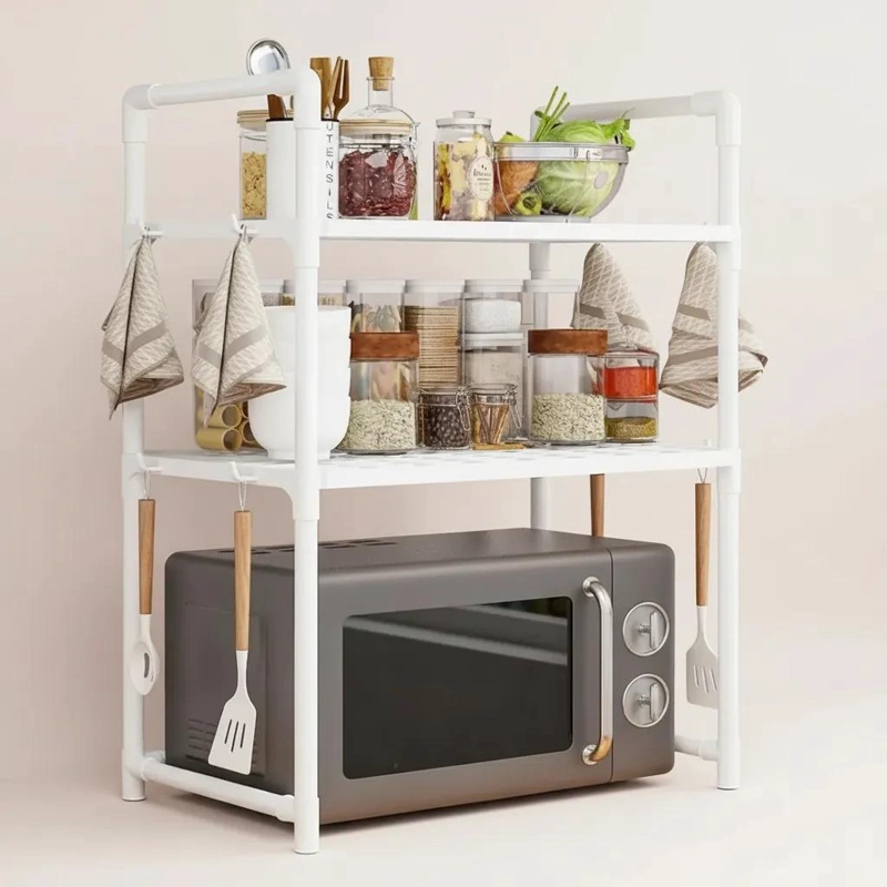 ESTANTE ORGANIZADOR MULTIUSOS DE 3 NIVELES PARA MICROONDAS Y COCINA - 1