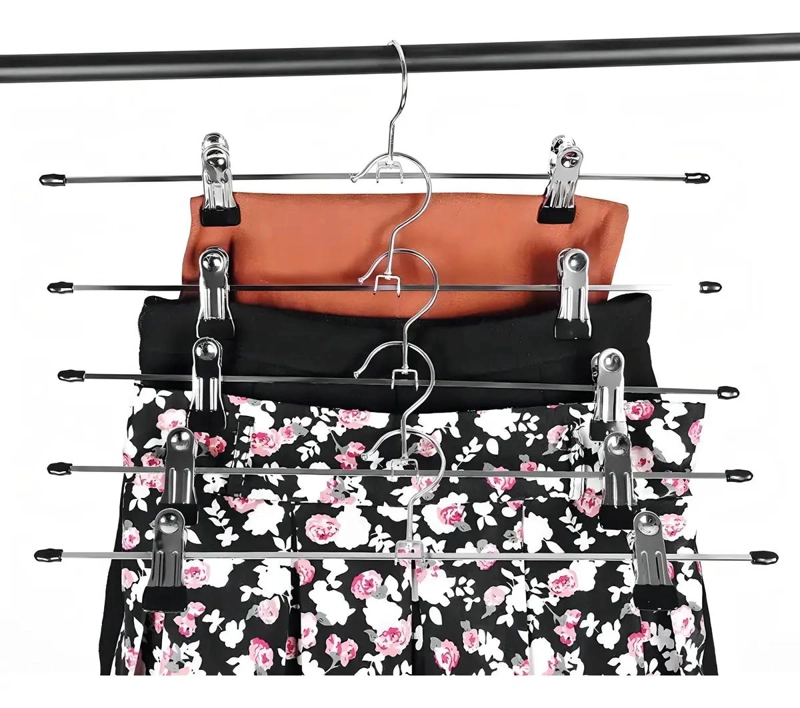 SET DE 30 GANCHOS METALICOS PARA COLGAR PANTALONES DE NIÑO - 2