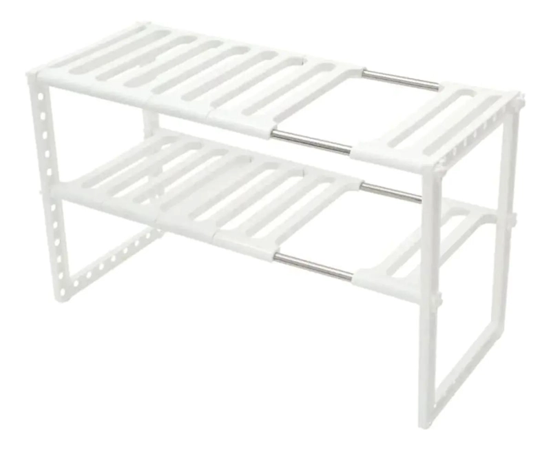 ESTANTE ORGANIZADOR MULTIUSO DE 2 NIVELES PARA OLLAS DE 50X70 CM - 1