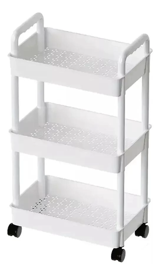 CARRITO ORGANIZADOR MULTIUSO CON RUEDAS Y 3 NIVELES DE ALMACENAMIENTO - 1