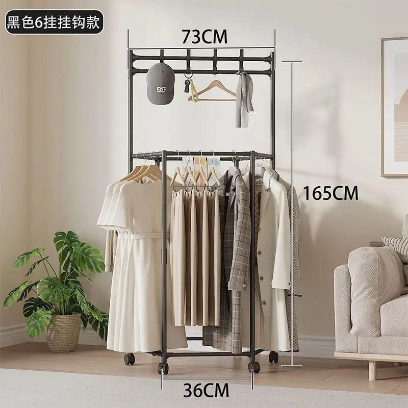 PERCHERO METALICO GIRATORIO PARA CLOSET CON ORGANIZADOR EFICIENTE - 5
