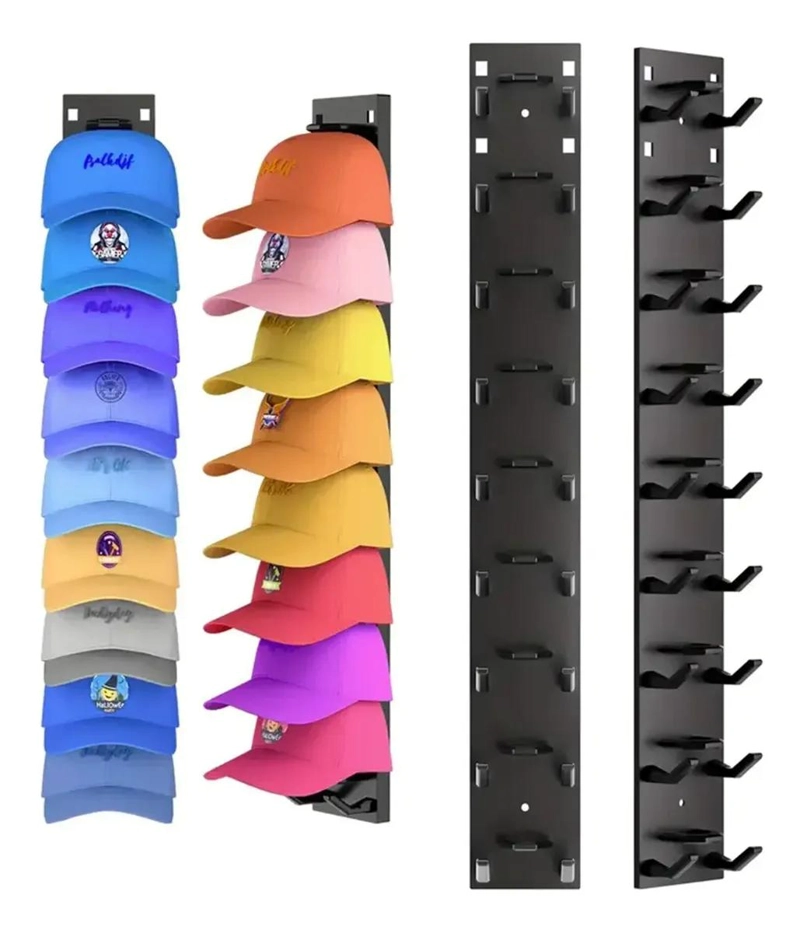 SOPORTE PARA GORRAS PARA COLGAR EN PARED, CLOSET O ESTANTE - 1