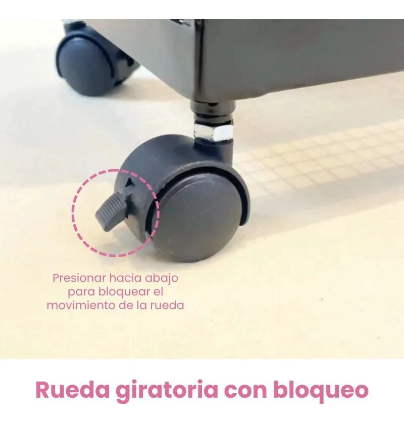 ORGANIZADOR METALICO PARA ESCRITORIO CON ESTANTES DE 70X42X14 CM - 3