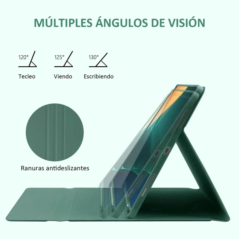 CARCASA PARA IPAD 9 CON TECLADO BLUETOOTH PORTATIL COMPATIBLE 10.2 Y 10.5 - 2