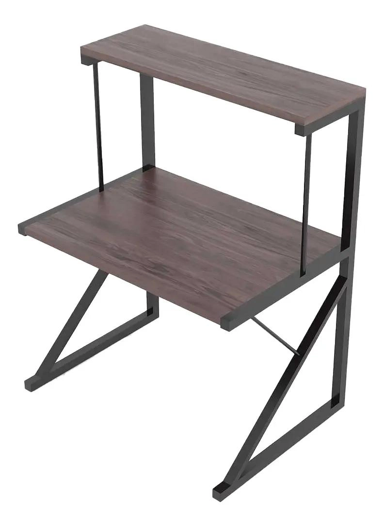 RACK ORGANIZADOR NEGRO PARA MICROONDAS DE 2 NIVELES EN MADERA RESISTENTE - 4