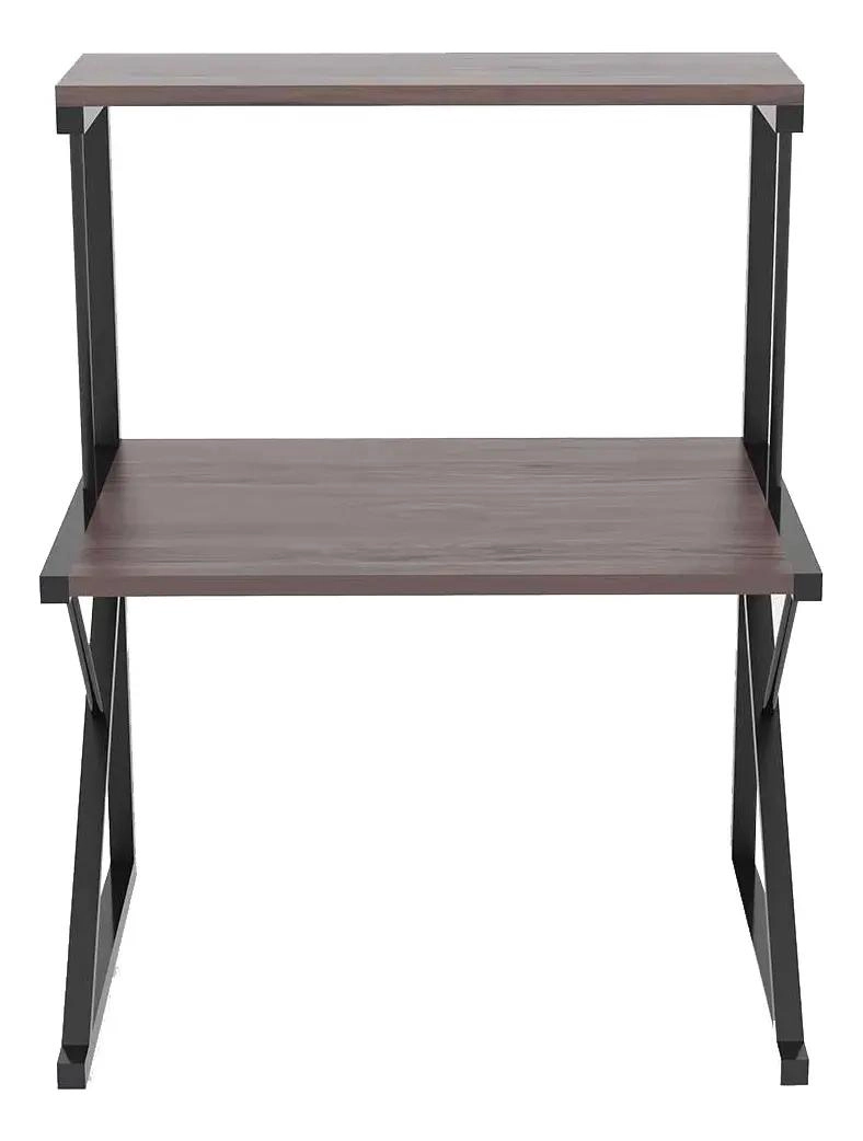 RACK ORGANIZADOR NEGRO PARA MICROONDAS DE 2 NIVELES EN MADERA RESISTENTE - 5