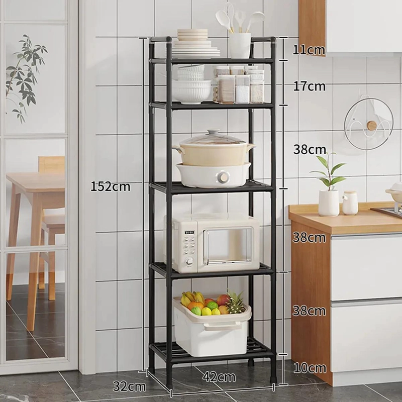 ESTANTE METALICO ORGANIZADOR DE 5 NIVELES PARA COCINA Y BAÑO - 2