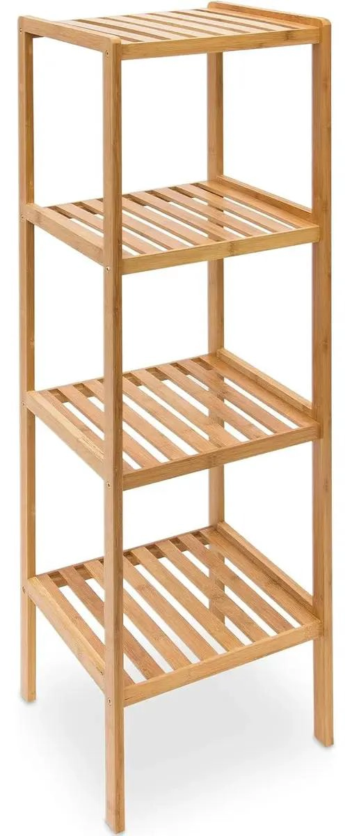 ESTANTE ORGANIZADOR DE BAMBU PARA COCINA Y BAÑO ALTO 110 CM - 1