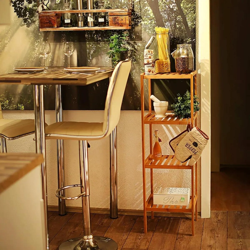 ESTANTE ORGANIZADOR DE BAMBU PARA COCINA Y BAÑO ALTO 110 CM - 2