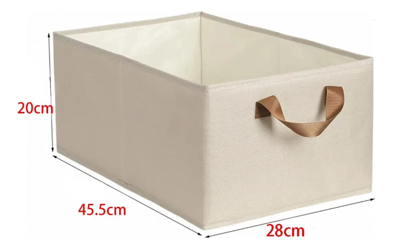 SET DE 3 CAJAS PLEGABLES PARA ALMACENAMIENTO DE ROPA Y TEXTILES - 2