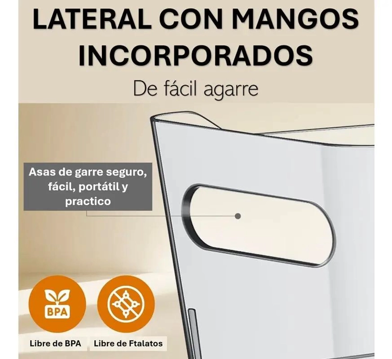 CONTENEDORES ACRILICOS PARA ALIMENTOS CON ORGANIZADOR DE COCINA - 4