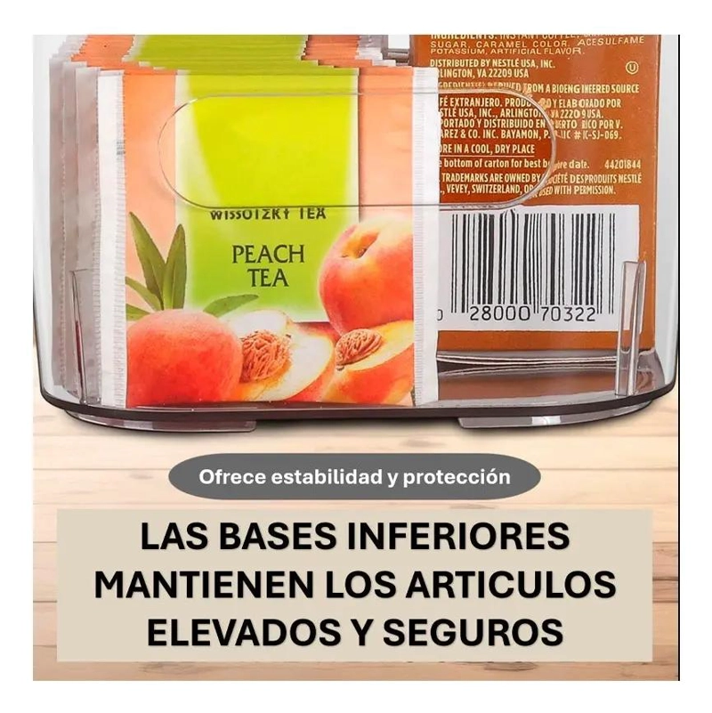 CONTENEDORES ACRILICOS PARA ALIMENTOS CON ORGANIZADOR DE COCINA - 5