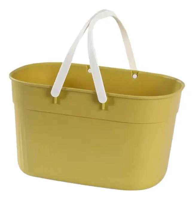 SET DE 3 ORGANIZADORES MULTIUSO DE PLASTICO CON ASA PARA ALMACENAMIENTO - 2